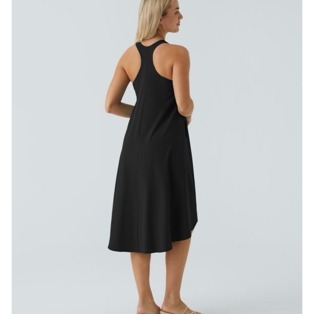 HALARA Elegant Black High Low Dress - Picture 3 of 3
